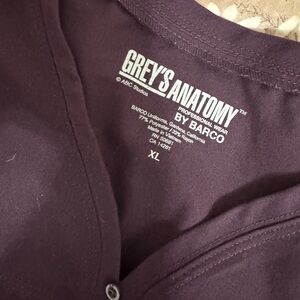 Grey's Anatomy by Barco Purple Scrub Top and Pants Set